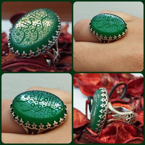 خرید آنلاین عقیق سبز یا امیرالمومنین