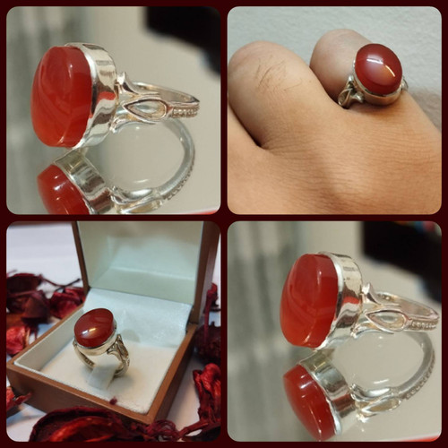 خرید انگشتر عقیق سرخ یمنی بسیار خاص خاص