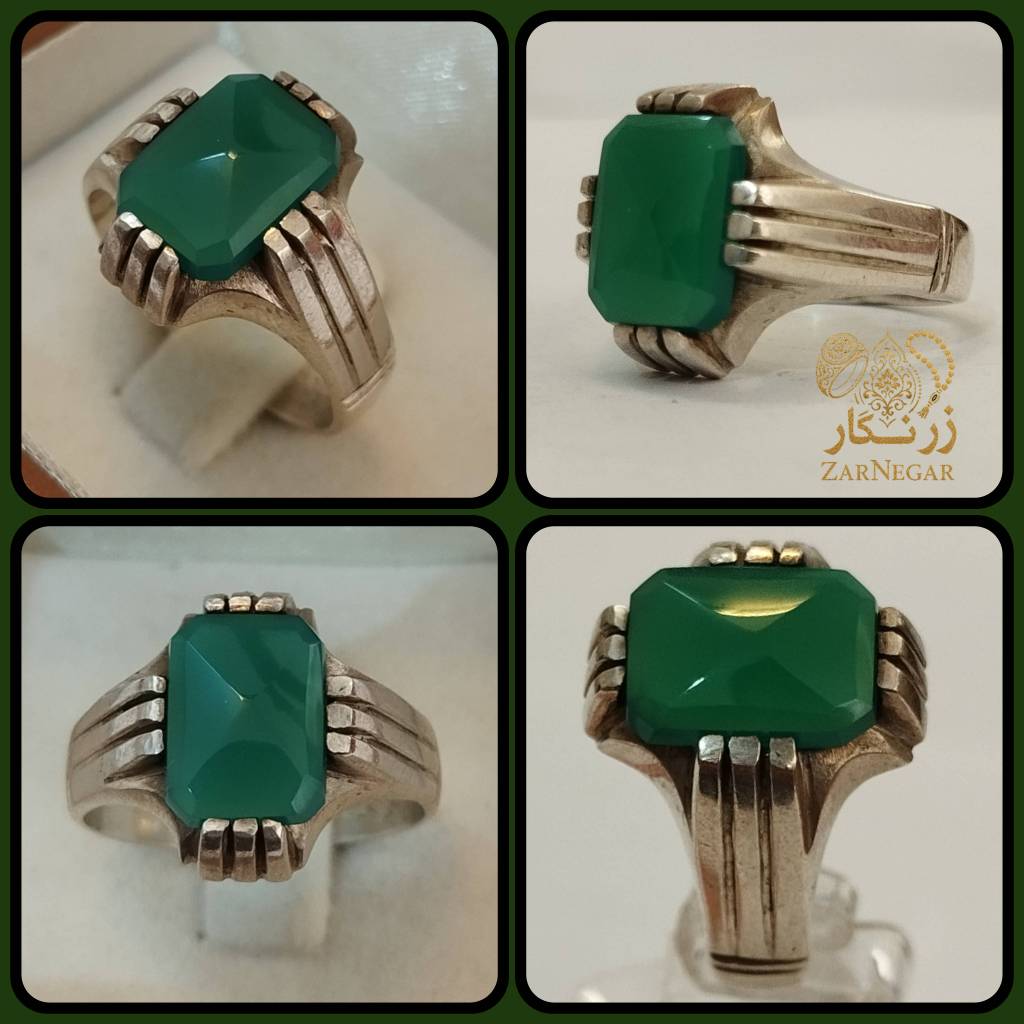 خرید انگشتر عقیق سبز