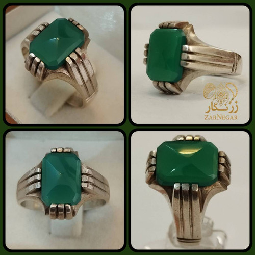 خرید انگشتر عقیق سبز